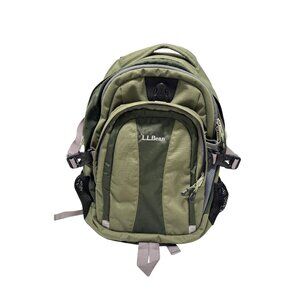L. L. Bean Green Mountainside Laptop Backpack Like New